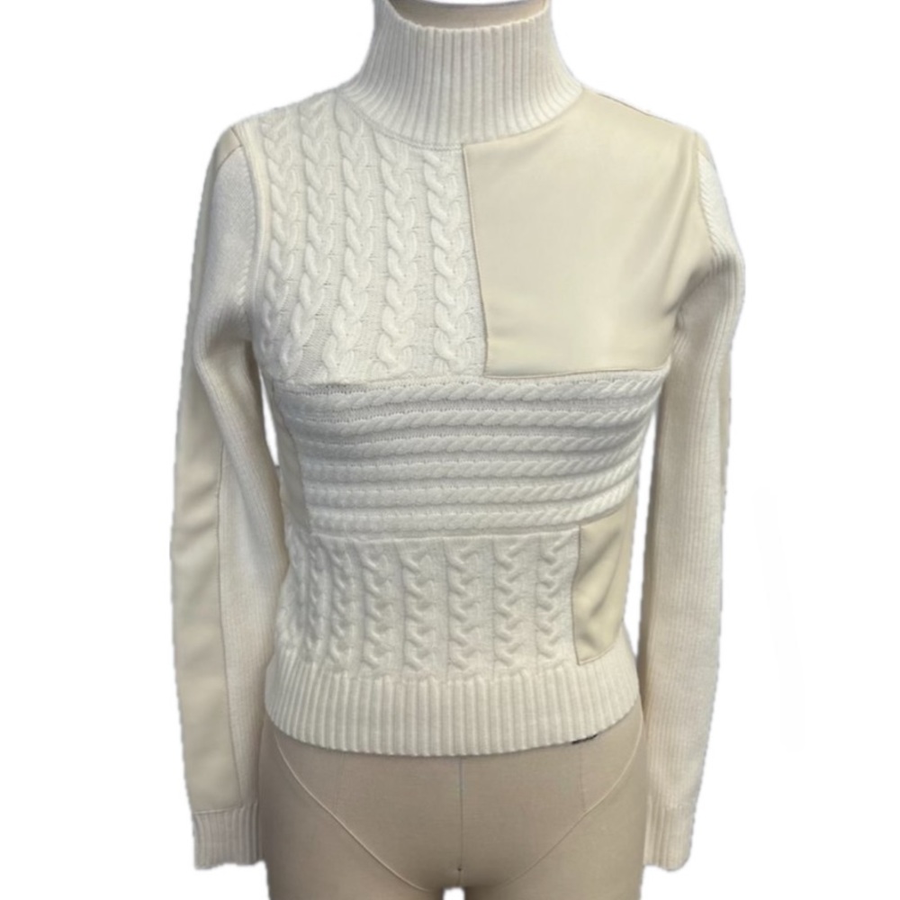 Central Park West Pierce Vegan Pullover in Ivory - NWT
